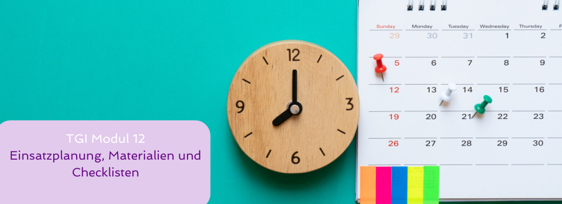 Tiergestützte Intervention - Modul 12 Einsatzplanung, Materialien und Checklisten